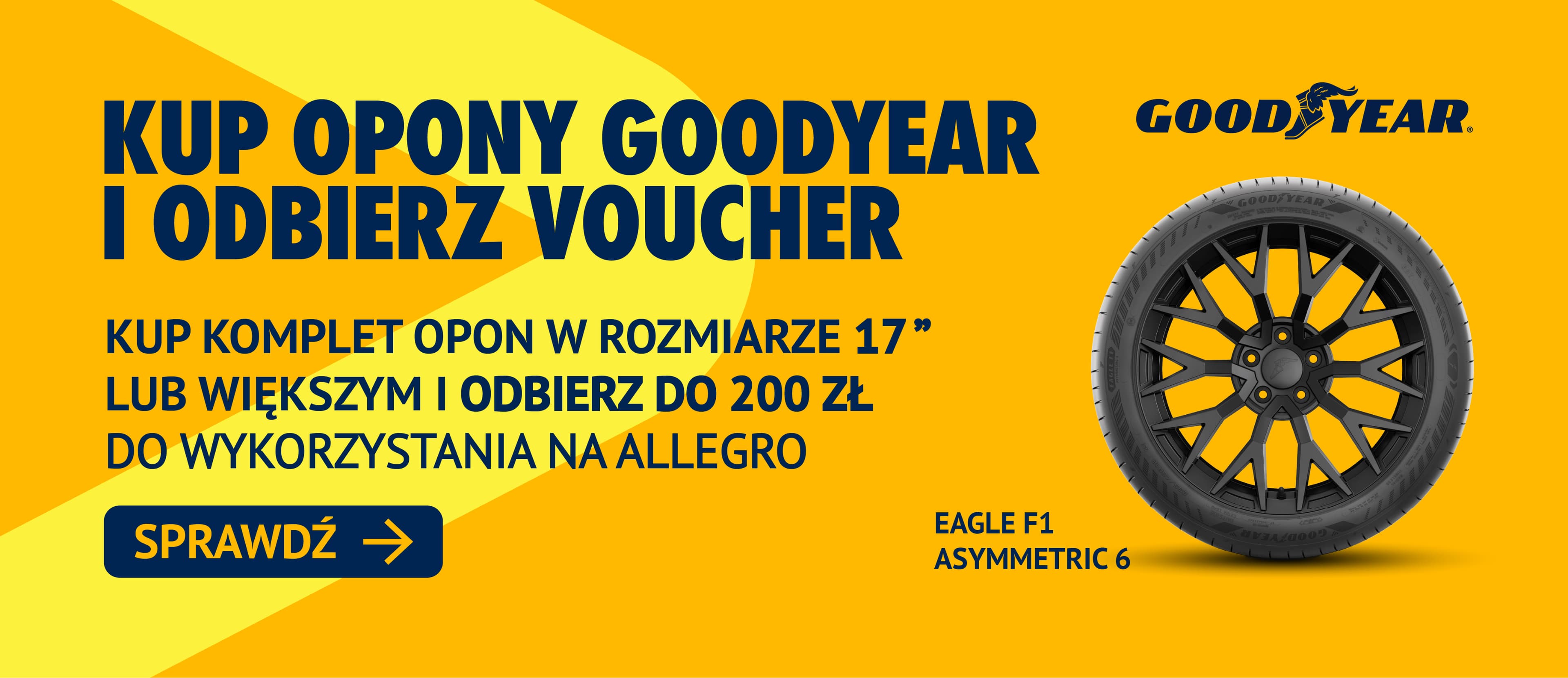 Zyskaj do 200 zł na zakupy w Allegro z oponami Goodyear! Nowa promocja na Hurtopony.pl