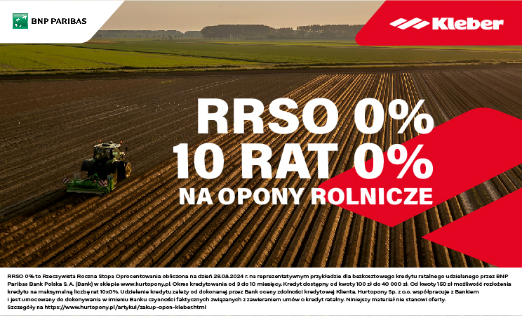 raty 0% na opony rolnicze Kleber