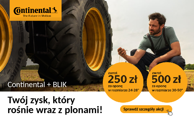 Blik na opony rolnicze Continental