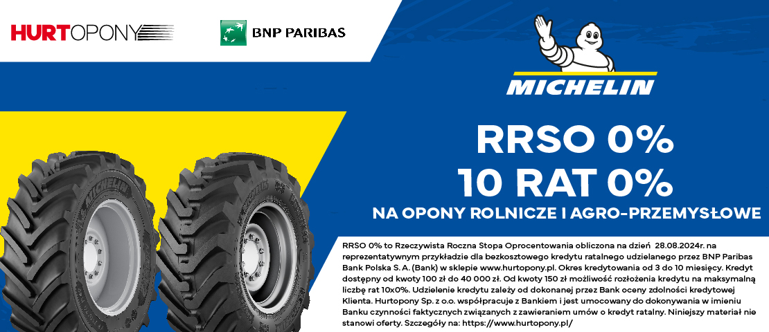 opony Michelin raty 0%