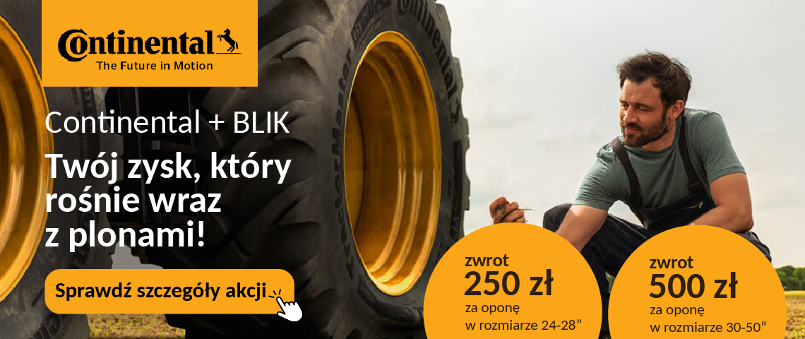 Promocja Blik Continental opony rolnicze